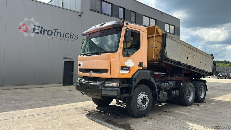 3-Seiten-Kipper Renault Kerax 385 (POMPE MANUELLE / MANUAL PUMP / 6X4 /...