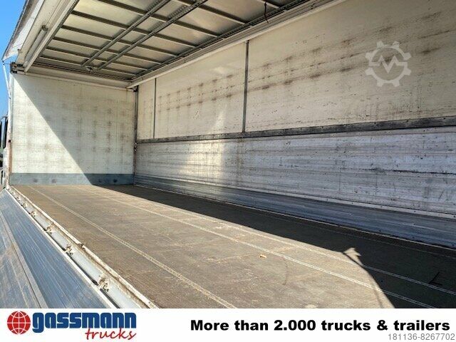 LKW mit Kofferaufbau Boese Getränkekoffer mit Schwenkbordwänden,