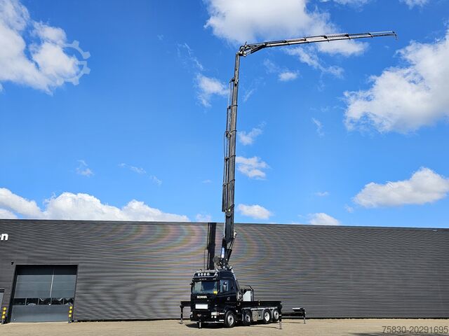 Crane truck Scania R490 / 8x2 / HMF 85 TM CRANE / WINCH / JIB