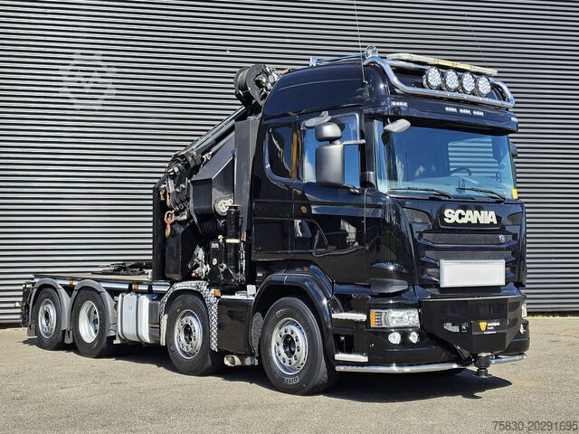 Crane truck Scania R490 / 8x2 / HMF 85 TM CRANE / WINCH / JIB