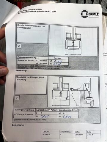 Vertikales Bearbeitungszentrum HERMLE C 600 V