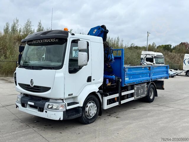 Tipper Renault Midlum 220 16T KIPPER+KRAAN