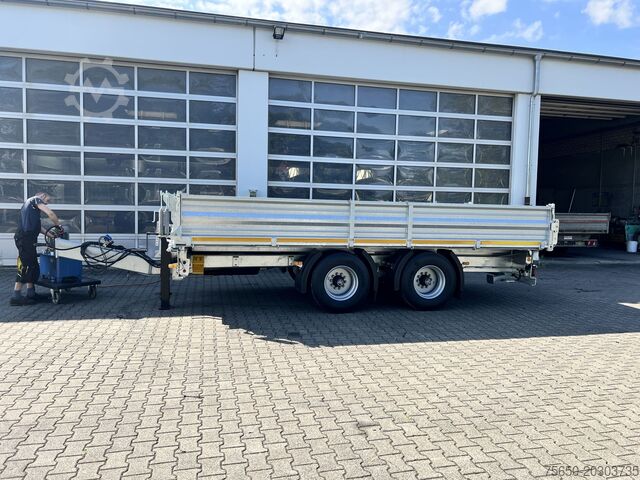 Tipper trailer Möslein TTD 19 B  neuer 19 t Tandemkipper- Tieflader hydraulischer Klappe