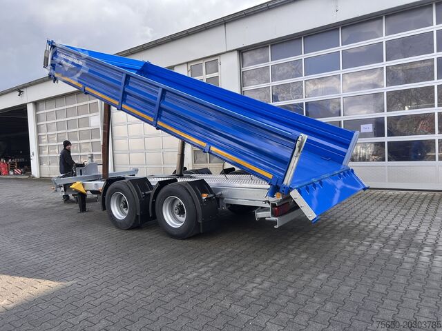 Tipper trailer Möslein TTD 19 B  neuer 19 t Tandemkipper- Tieflader hydraulischer Klappe