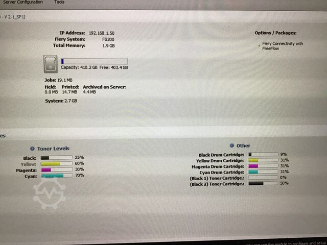 XEROX C60 with internal FIERY EX-iC60/70 XEROX XEROX Digital Color Press C60