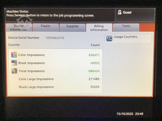 XEROX C60 with internal FIERY EX-iC60/70 XEROX XEROX Digital Color Press C60