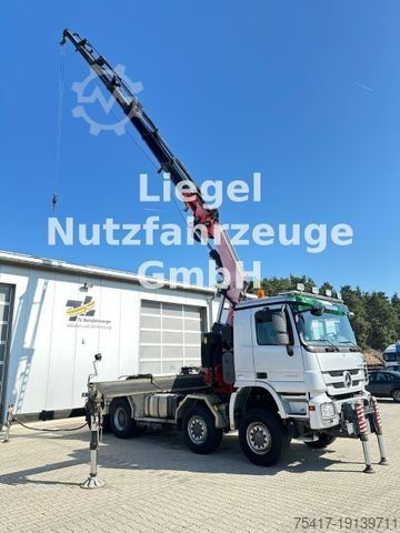 Standard tractor unit MERCEDES-BENZ ACTROS 4148 AK 8X8 mit Fassi Kran F660A