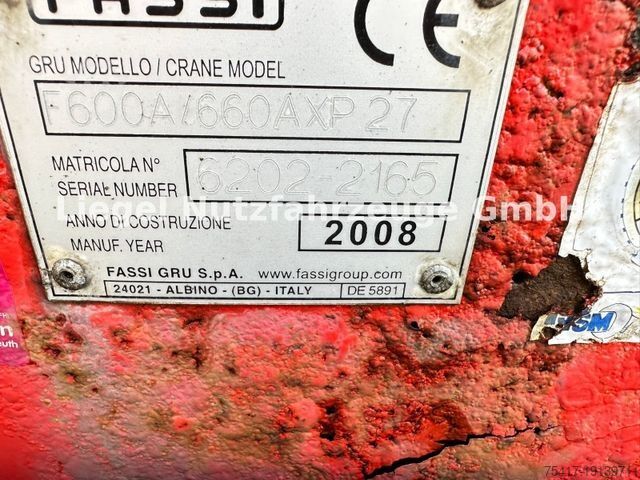 Standard tractor unit MERCEDES-BENZ ACTROS 4148 AK 8X8 mit Fassi Kran F660A