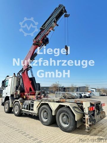 Standard tractor unit MERCEDES-BENZ ACTROS 4148 AK 8X8 mit Fassi Kran F660A