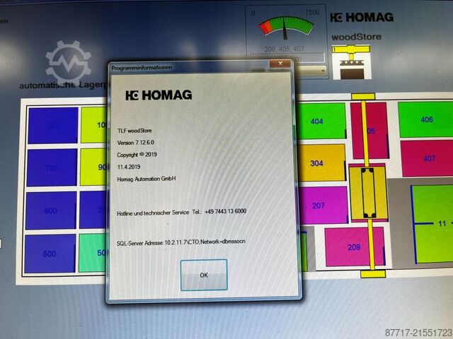 Platten-/Flächenlager HOMAG/BARGSTEDT TLF 410/23/10