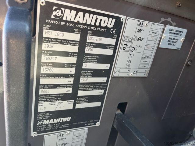Telehandler rotating Manitou MRT1840