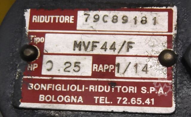 Gear motor 0.18 kW 97 rpm Bonfiglioli MVF44/F