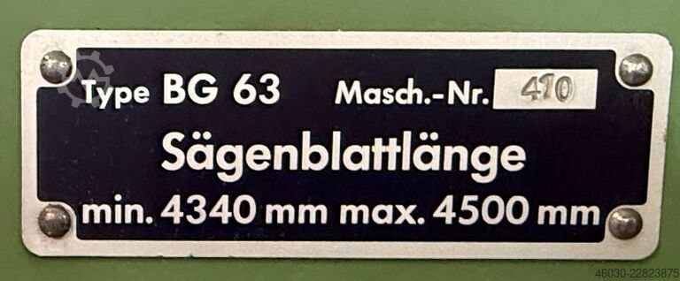Bandsäge Kölle BG 63