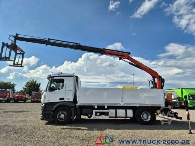 Flatbed truck Mercedes-Benz Antos 1836 PK 15001L 11m = 1t. 5+6 Steuerkreis