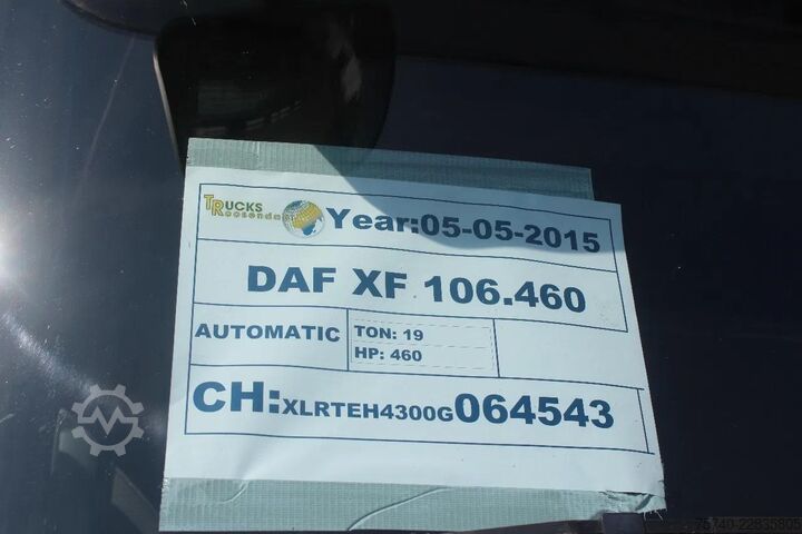 Standard tractor DAF XF 106.460 + EURO 6