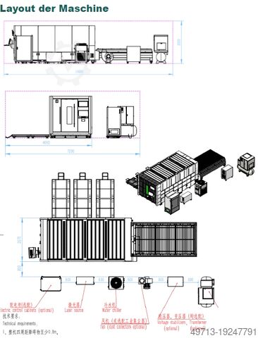 Laser cutting machine  3015-20kW MAX Photonik