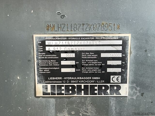 Mobilbagger Liebherr A 912