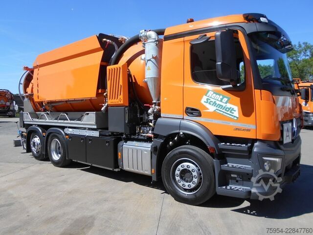 Vacuum tank truck Mercedes-Benz Actros 2546 L 6x2 / Poseidon 15 K