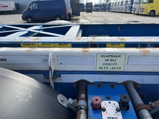Container transportation RENDERS-HAS O4/DA 08 EURO 800 CONTAINERCHASSIS