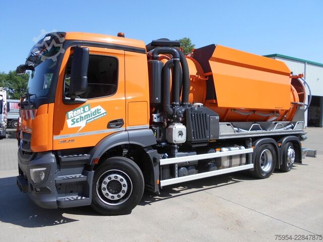 Vacuum tank truck Mercedes-Benz Actros 2546 L 6x2 / Poseidon 15 F