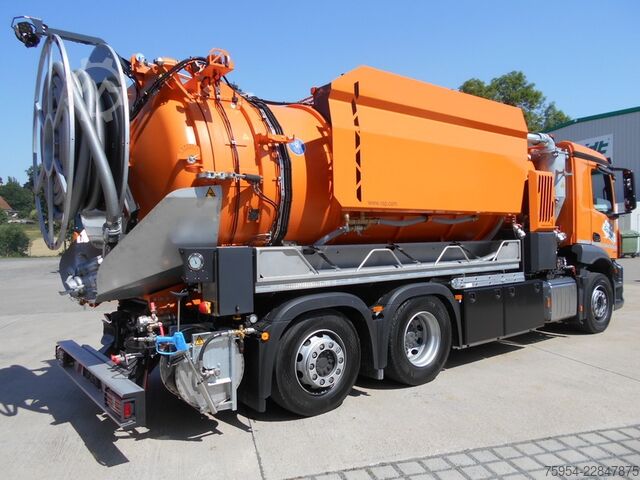 Vacuum tank truck Mercedes-Benz Actros 2546 L 6x2 / Poseidon 15 F