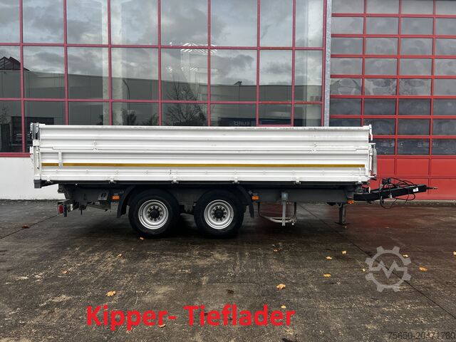 Kippanhänger Schmid Fahrzeugbau DK 135 AR 13,5 t Tandemkipper mit Aufsatzbordwänden