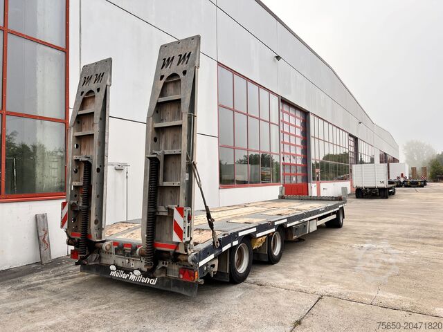 Tieflader Anhänger Müller Mitteltal D3  3 Achs Tieflader 9 m, Verzinkt, Wenig Benutzt