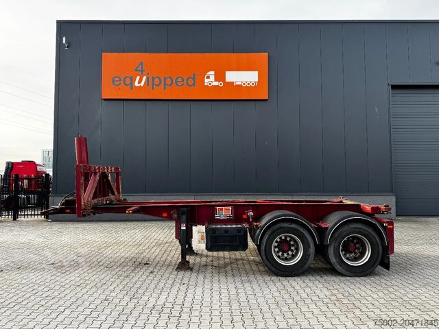 Container transportation Van Hool 2 AXLE 20FT TIPPING-CHASSIS / TWIN-TIRES / BPW ...