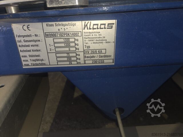 Ladder lift Klaas HV 26/6 KA