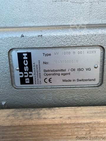 Busch WV 1000 B Busch WV 1000 B Busch WV 1000 B