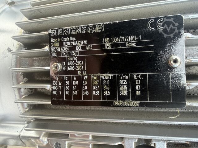 Sterling Fluid Systems ZITIC 040160 + Siemens 3 kW Sterling Fluid Systems ZITIC 040160 + Siemens 3kW Sterling Fluid Systems ZITIC 040160 + Siemens 3kW