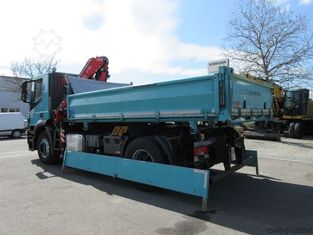 Kipper LKW iveco Stralis 310 3-S-Kipper Fassi-Kran Funk