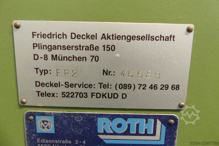 Tool milling machine Deckel FP2