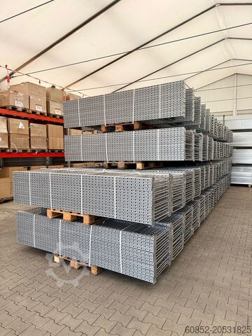 Plug-in shelving ca. 48 lfm Gebrauchtes SSI Schäfer R3000 Fachbodenregal Werkstattregale Handlager