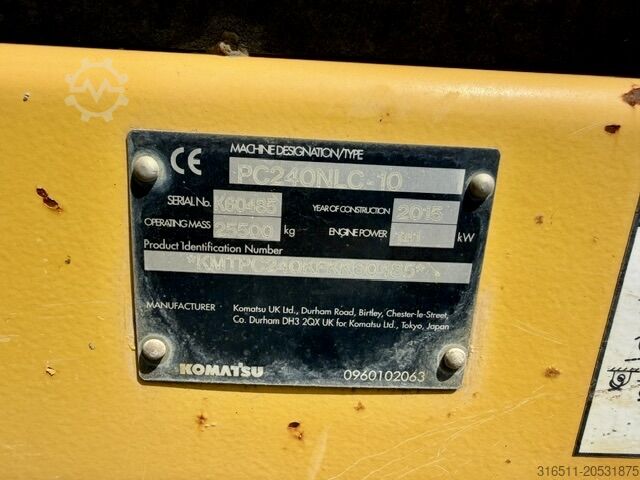 Kettenbagger Komatsu PC240NLC-10