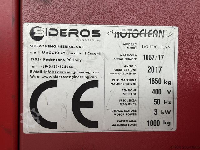 Vibratory finishing system SIDEROS ROTOCLEAN