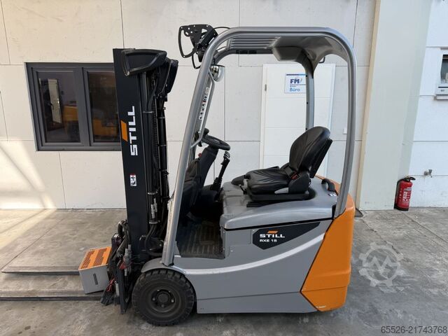 Electric 3-wheel forklift Still RXE 15 / ZVG+SS / nur 129 Std.