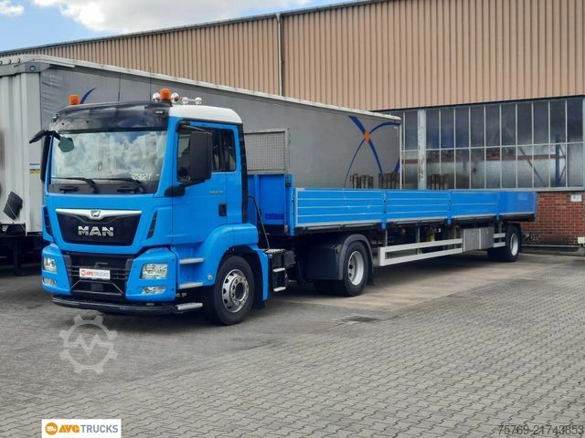 Standard tractor unit MAN 18.360 TGS Pritschensattelzug 12,8 m gelenkt