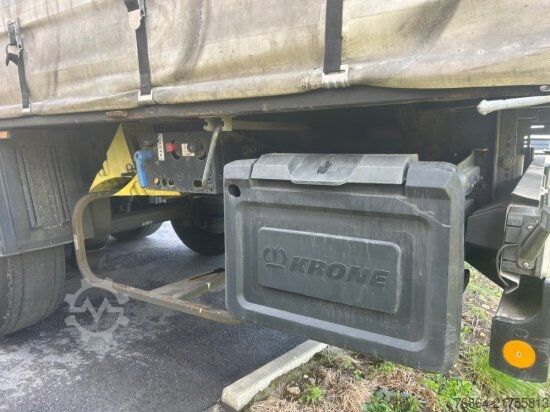Open semitrailer with tarp KRONE SD TAUTLINER, EDSCHA-VERDECK, BPW-ACHSEN, COIL-MULDE