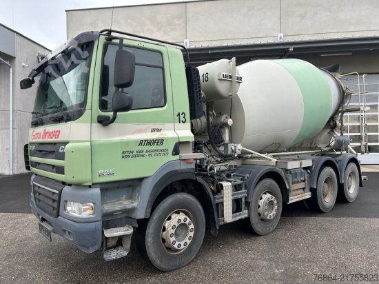 Concrete mixer truck DAF CF 85.460 8X4, LIEBHERR 9M³ TROMMEL