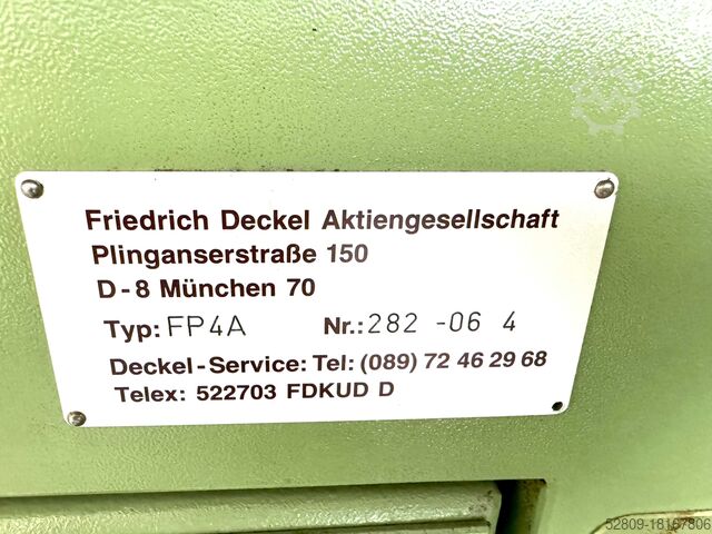 Werkzeugfräse Deckel Maho DMG Mori Seiki FP 4 A