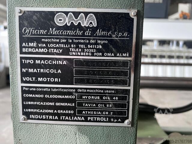 Woodturning machine / lathe OMA COSBO 120