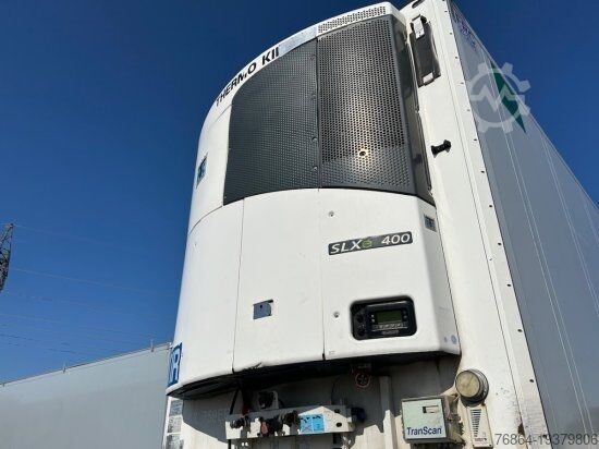 Tieflader-Sattelauflieger SCHMITZ SCB S3B KüHLAUFLIEGER, TK SLXE 400, LIFTACHSE, DOPPELSTOCK, BLUMENBREITE