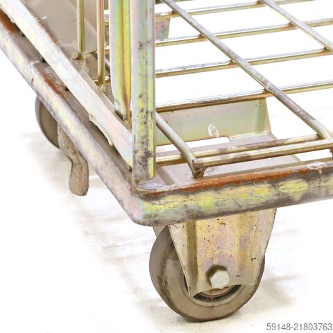 Used Laundry roll container fixed construction, L: 800, W: 600, H: 1800 (mm). , L: 800, W: Kruizinga 98-8027GB