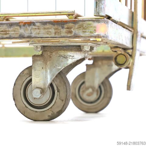 Used Laundry roll container fixed construction, L: 800, W: 600, H: 1800 (mm). , L: 800, W: Kruizinga 98-8027GB