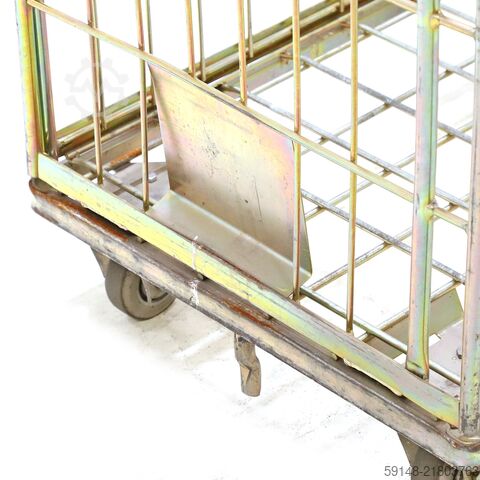 Used Laundry roll container fixed construction, L: 800, W: 600, H: 1800 (mm). , L: 800, W: Kruizinga 98-8027GB
