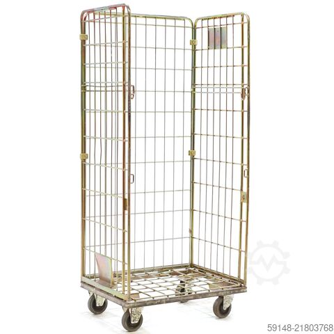 Used Laundry roll container without shelves, L: 800, W: 600, H: 1800 (mm).  705ltr, L: Kruizinga 98-8028GB