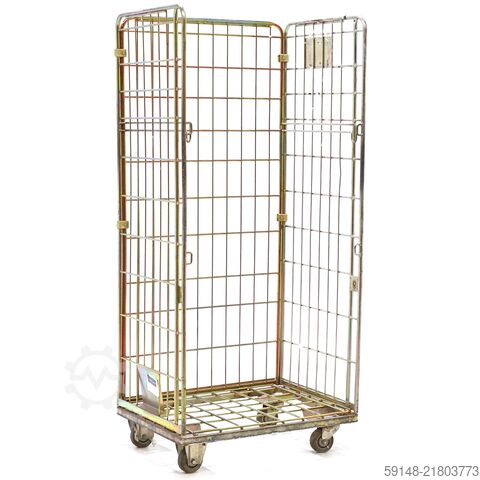 Used Laundry roll container without shelves, L: 800, W: 600, H: 1720 (mm). , L: 800, W: Kruizinga 98-8029GB