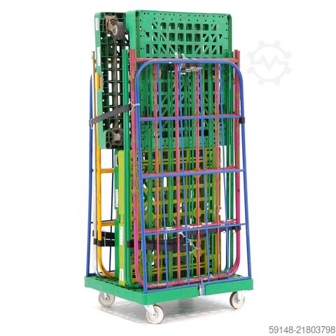 Used 2-Sides input gates + 2 nylon tensioning belts, L: 820, W: 720, H: 1760 (mm). Kruizinga 99-6144GB