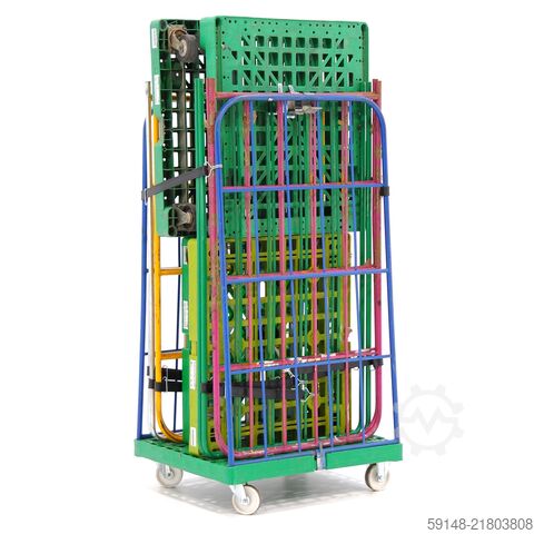 Used 2-Sides input gates + 2 nylon tensioning belts, L: 810, W: 720, H: 1620 (mm). Kruizinga 99-9720GB
